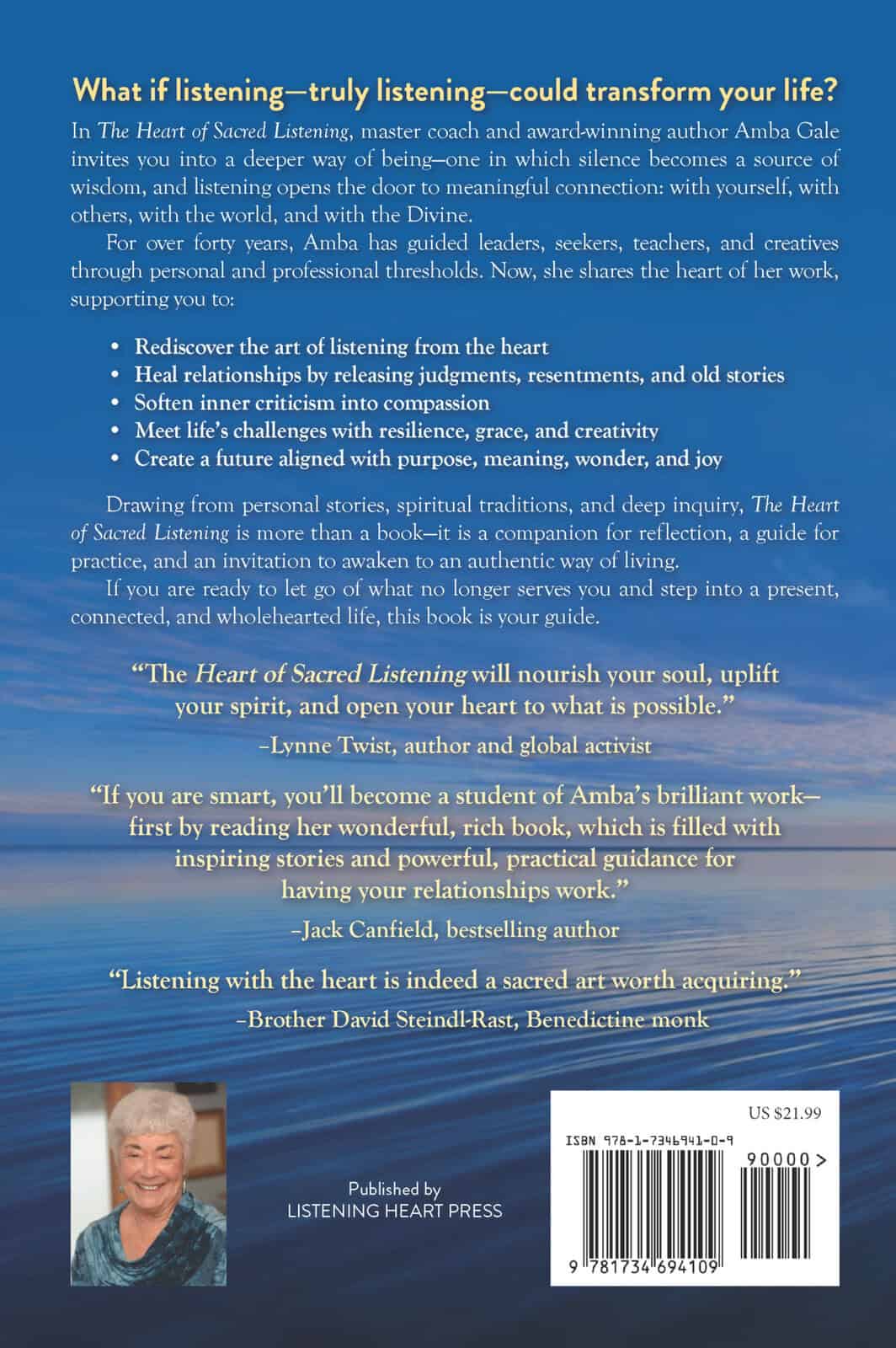 The Heart of Sacred Listening back cover